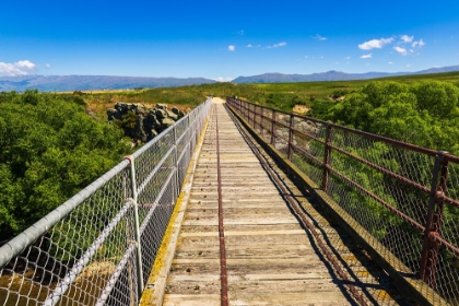 Picture of THE MANUHERIKIA RIVER BRIDGE ON THE OTAGO CENTRAL RAIL TRAIL-OTAGO-SOUTH ISLAND-NEW ZEALAND