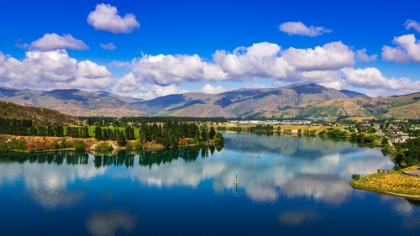 Picture of THE KAWARAU RIVER AND TOWN OF CROMWELL-CENTRAL OTAGO-SOUTH ISLAND-NEW ZEALAND