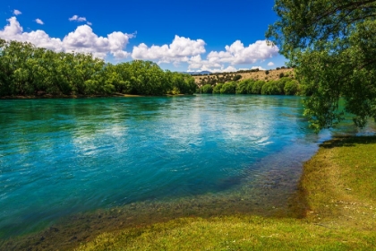 Picture of RIVER VIEW FROM THE UPPER CLUTHA RIVER TRACK-CENTRAL OTAGO-SOUTH ISLAND-NEW ZEALAND