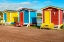 Picture of COLORFUL BEACH HUTS-CAVENDISH-NEWFOUNDLAND-CANADA