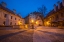 Picture of EUROPE-CZECH REPUBLIC-CESKY KRUMLOV-CESKY KRUMLOV CASTLE COURTYARD AT SUNSET