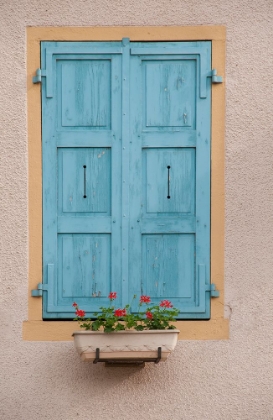 Picture of FRANCE-BURGUNDY A RUSTIC WINDOW GRACES A BUILDING IN THE BURGUNDY VILLAGE OF LOUHANS