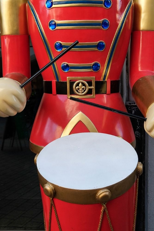 Picture of STRASBOURG-FRANCE LARGE SOLDIER PLAYING A DRUM AS PART OF FESTIVE HOLIDAY DECOR AT CHRISTMAS