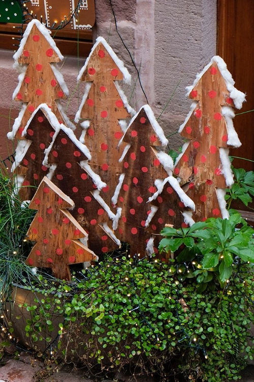 Picture of RIQUEWIHR-FRANCE VILLAGE ESTABLISHED IN THE 1400S IN THE ALSACE REGION CHRISTMAS DECOR