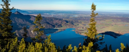 Picture of VIEW FROM MT-JOCHBERG NEAR LAKE WALCHENSEE TOWARDS LAKE KOCHELSEE AND THE FOOTHILLS OF THE BAVARIAN
