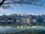 Picture of LAKE KOCHELSEE AT VILLAGE KOCHEL AM SEE DURING WINTER IN THE BAVARIAN ALPS-MT-HERZOGSTAND IN THE BA