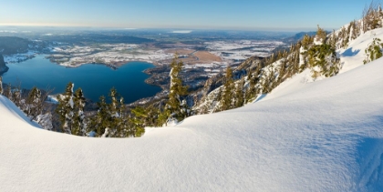 Picture of VIEW TOWARDS LAKE KOCHELSEE AND THE FOOTHILLS OF THE ALPS NEAR MUNICH-VIEW FROM MT-JOCHBERG NEAR LA