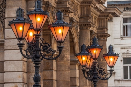 Picture of HUNGARY-BUDAPEST-STREETLIGHTS