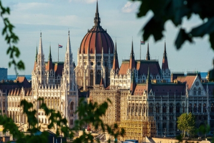 Picture of HUNGARYS PARLIAMENT-BUILT BETWEEN 1884-1902 IS THE COUNTRYS LARGEST BUILDING-IT HAS 691 ROOMS AND S