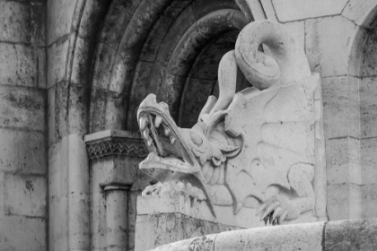 Picture of HUNGARY-BUDAPEST-DRAGON STATUE AT FISHERMANS BASTION BUILDING