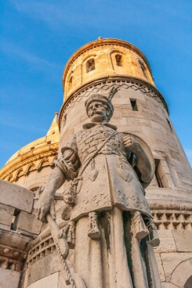 Picture of HUNGARY-BUDAPEST-FISHERMANS BASTION AND STATUE OF JANOS HUNYADI