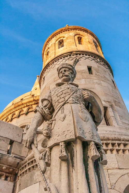 Picture of HUNGARY-BUDAPEST-FISHERMANS BASTION AND STATUE OF JANOS HUNYADI