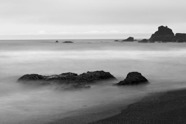 Picture of BASALT SEA STACKS IN THE OCEAN-VIK-ICELAND