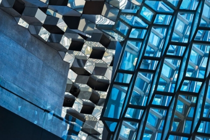 Picture of INSIDE HARPA CONCERT HALL AND CONFERENCE CENTER INSPIRED BY THE BASALT LANDSCAPE OF ICELAND-REYKJAV