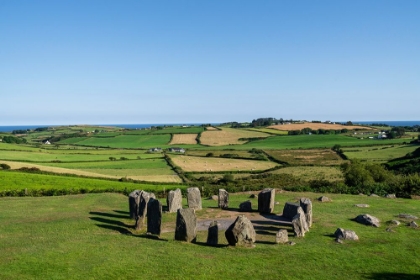 Picture of EUROPE-IRELAND-COUNTY CORK-LANDSCAPE WITH DROMBEG STONE CIRCLE