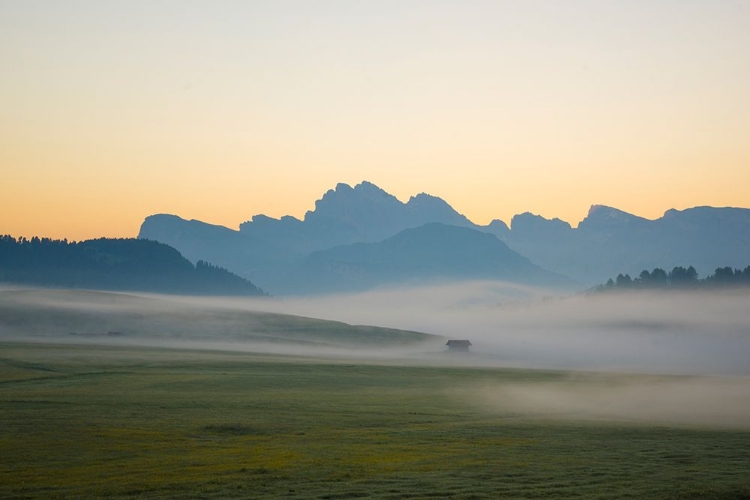 Picture of EUROPE-ITALY-SOUTH TIROL-SUNRISE ON THE SASSO LUNGO AND SASSO PIATTO MOUNTAINS