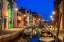 Picture of EUROPE-ITALY-VENICE-BLUE HOUR ON CANAL IN BURANO