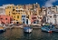 Picture of EUROPE-ITALY-PROCIDA-CITY HOUSES AND BOATS IN MARINA CORRICELLA