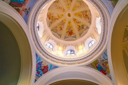 Picture of EUROPE-ITALY-PROCIDA-INTERIOR DOME OF SANTUARIO S-MARIA DELLE GRAZIE INCORNATA CHURCH