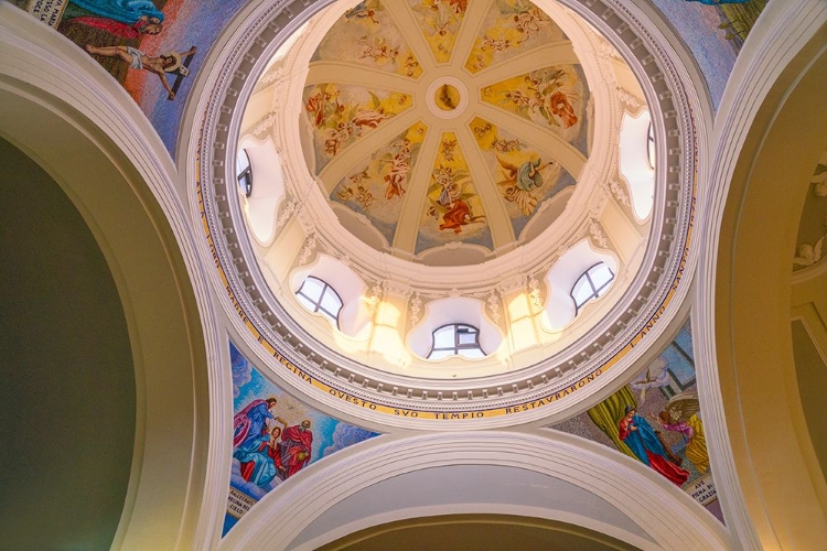 Picture of EUROPE-ITALY-PROCIDA-INTERIOR DOME OF SANTUARIO S-MARIA DELLE GRAZIE INCORNATA CHURCH