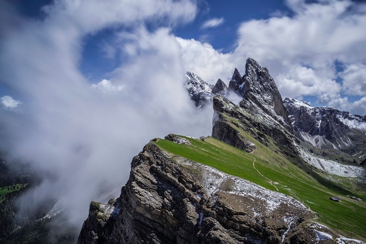 Picture of EUROPE-ITALY-SOUTH TYROL-LANDSCAPE WITH DOLOMITE MOUNTAINS