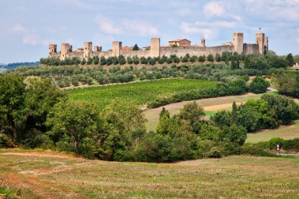 Picture of ITALY-TUSCANY-MONTERIGGIONI ANCIENT WALLED HILL TOWN