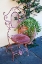 Picture of ITALY-TUSCANY-LUCCA DECORATIVE CHAIR AND POTTED PLANT OUTSIDE A SHOP PIAZZA DELLANFITEATRO ROMANO