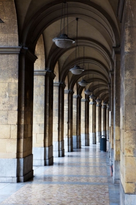 Picture of ITALY-TUSCANY-PISA VERTICAL SHOT OF A HALLWAY IN THE STREETS OF PISA