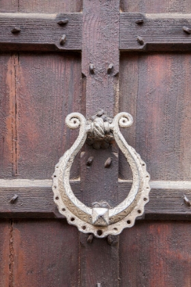 Picture of ITALY-VENICE DOOR KNOCKER ON AN OLD DOOR ALONG THE STREETS OF VENICE