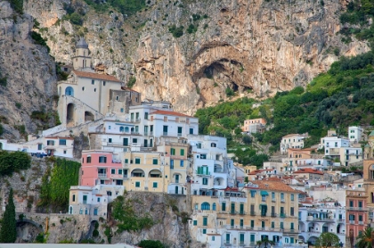 Picture of ITALY-AMALFI COLORFUL BUILDINGS IN THE COASTAL TOWN OF AMALFI