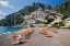 Picture of ITALY-POSITANO BEAUTIFUL BEACH OF THE TOWN OF POSITANO WITH SUNBATHERS