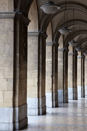 Picture of ITALY-TUSCANY-PISA VERTICAL SHOT OF A HALLWAY IN THE STREETS OF PISA