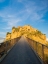 Picture of ITALY-TUSCANY-CIVITA DI BAGNOREGIO EVENING VIEW OF THE BRIDGE