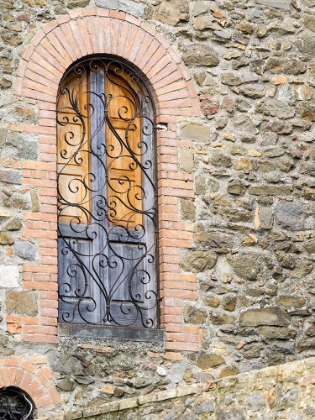 Picture of ITALY-TUSCANY-PROVINCE OF SIENA-MONTALCINO UNIQUE WINDOW WITH SHUTTERS