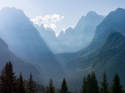 Picture of VIEW FROM VAL RENDENA TOWARDS THE BRENTA DOLOMITES-UNESCO WORLD HERITAGE SITE-ITALY-TRENTINO-VAL RE