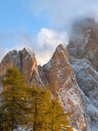 Picture of GEISLER MOUNTAIN RANGE IN THE DOLOMITES OF THE VILLNOSS VALLEY IN SOUTH TYROL-ALTO ADIGE AFTER AN A