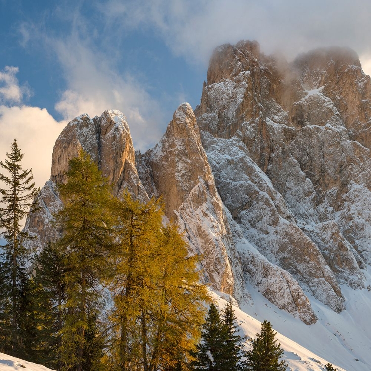 Picture of GEISLER MOUNTAIN RANGE IN THE DOLOMITES OF THE VILLNOSS VALLEY IN SOUTH TYROL-ALTO ADIGE AFTER AN A