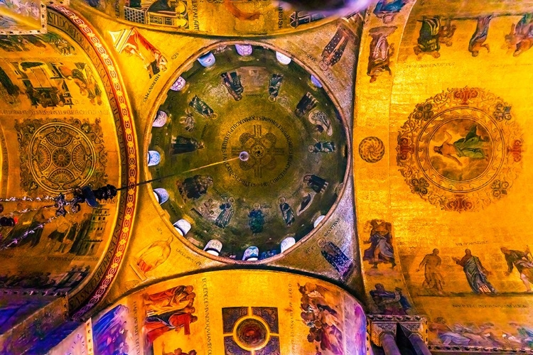 Picture of SAINT MARKS BASILICA ARCHES-MOSAICS-VENICE-ITALY