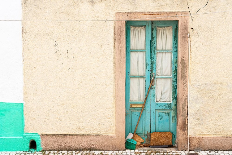 Picture of EUROPE-PORTUGAL-NAZARE-WEATHERED HOUSE EXTERIOR