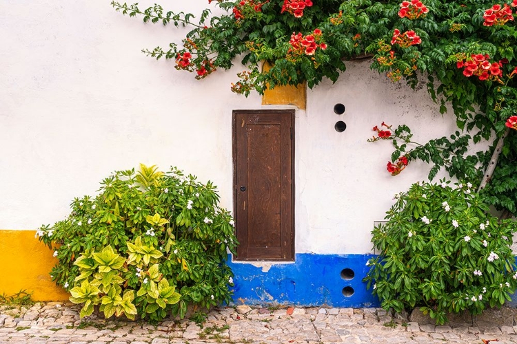 Picture of EUROPE-PORTUGAL-OBIDOS-COLORFUL HOUSE