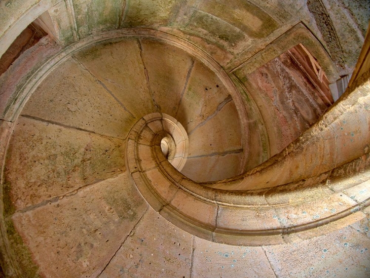 Picture of PORTUGAL-TOMAR-STAIRWAY IN THE ROYAL CLOISTER OF THE CONVENT OF CHRIST IN TOMAR