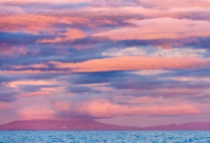 Picture of SUNSET SKY OVER THE OCEAN-CAPE DEZHNEV-BERING SEA-RUSSIAN FAR EAST