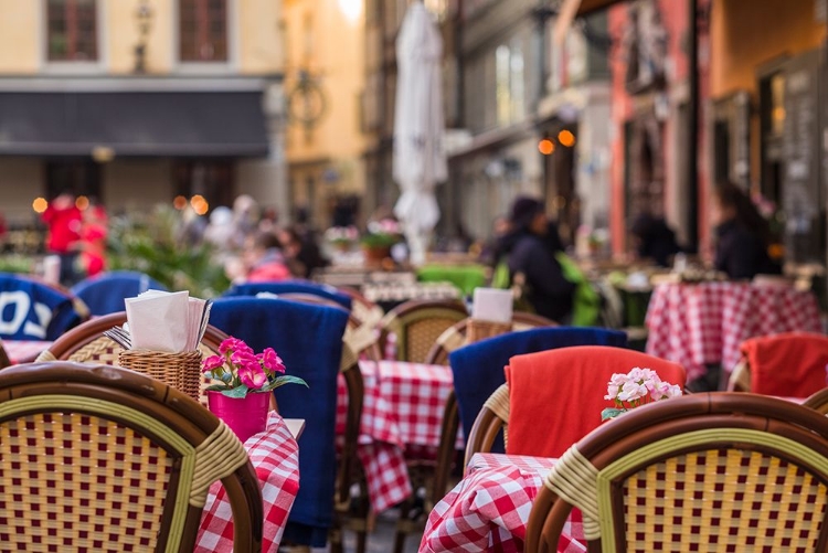 Picture of SWEDEN-STOCKHOLM-GAMLA STAN-OLD TOWN-CAFE TABLES