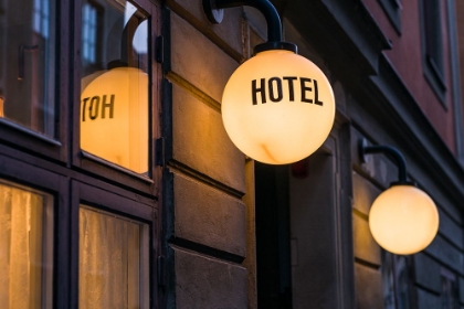 Picture of SWEDEN-STOCKHOLM-GAMLA STAN-OLD TOWN-HOTEL SIGN