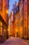 Picture of SWEDEN-STOCKHOLM-GAMLA STAN-OLD TOWN-ROYAL PALACE-OLD TOWN STREET-DUSK