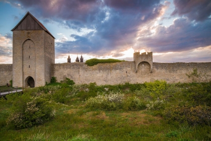 Picture of SWEDEN-GOTLAND ISLAND-VISBY-12TH CENTURY CITY WALL-MOST COMPLETE MEDIEVAL CITY WALL IN EUROPE-OSTER