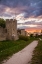 Picture of SWEDEN-GOTLAND ISLAND-VISBY-12TH CENTURY CITY WALL-MOST COMPLETE MEDIEVAL CITY WALL IN EUROPE-SUNSE