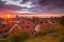 Picture of SWEDEN-GOTLAND ISLAND-VISBY-HIGH ANGLE CITY VIEW-DUSK