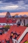 Picture of SWEDEN-GOTLAND ISLAND-VISBY-HIGH ANGLE CITY VIEW-DUSK