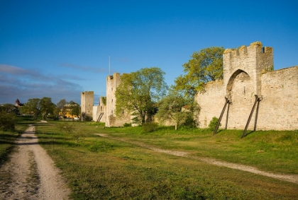 Picture of SWEDEN-GOTLAND ISLAND-VISBY-12TH CENTURY CITY WALL-MOST COMPLETE MEDIEVAL CITY WALL IN EUROPE